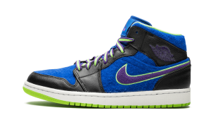 Air Jordan 1 Mid Black Game Royal Lime (633206-040)
