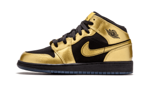 Jordan 1 Mid Metallic Gold Coin Black (GS)