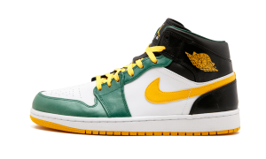 Air Jordan 1 Mid “Gorge Green / White / Black / University Gold” (554724-307)
