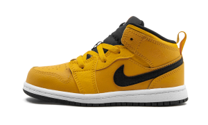 Air Jordan 1 Mid TD ‘University Gold’ University Gold/White-Gym Red-Black (640735-700)