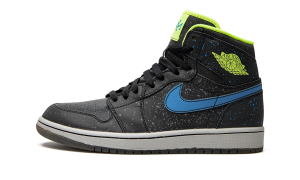 Jordan 1 Retro High Black History Month “Black / Photo Blue / White / Volt” (579591-012)