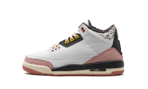 Air Jordan 3 GS “White/Red Stardust” (441140-100)
