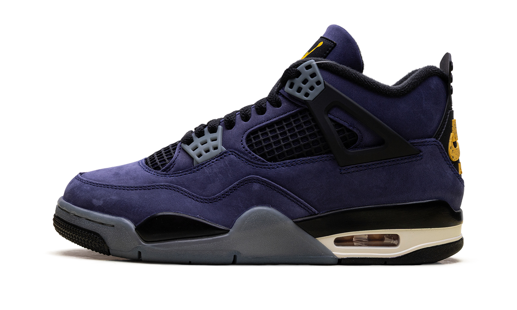 Air Jordan 4 “Lakers”: showtime in Imperial Purple