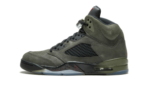 Air Jordan 5 Retro ‘Fear’ Sequoia/Fire Red-Mdm Olv-Blck (626971-350)