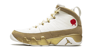 Air Jordan 9 Retro Premio ‘Bin23’ White/Metallic Gold (410917-101)