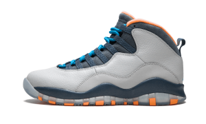 Air Jordan 10 Retro ‘Bobcats’ Wolf Grey/Dark Powder Blue-New Slate-Atomic Orange (310805-026)