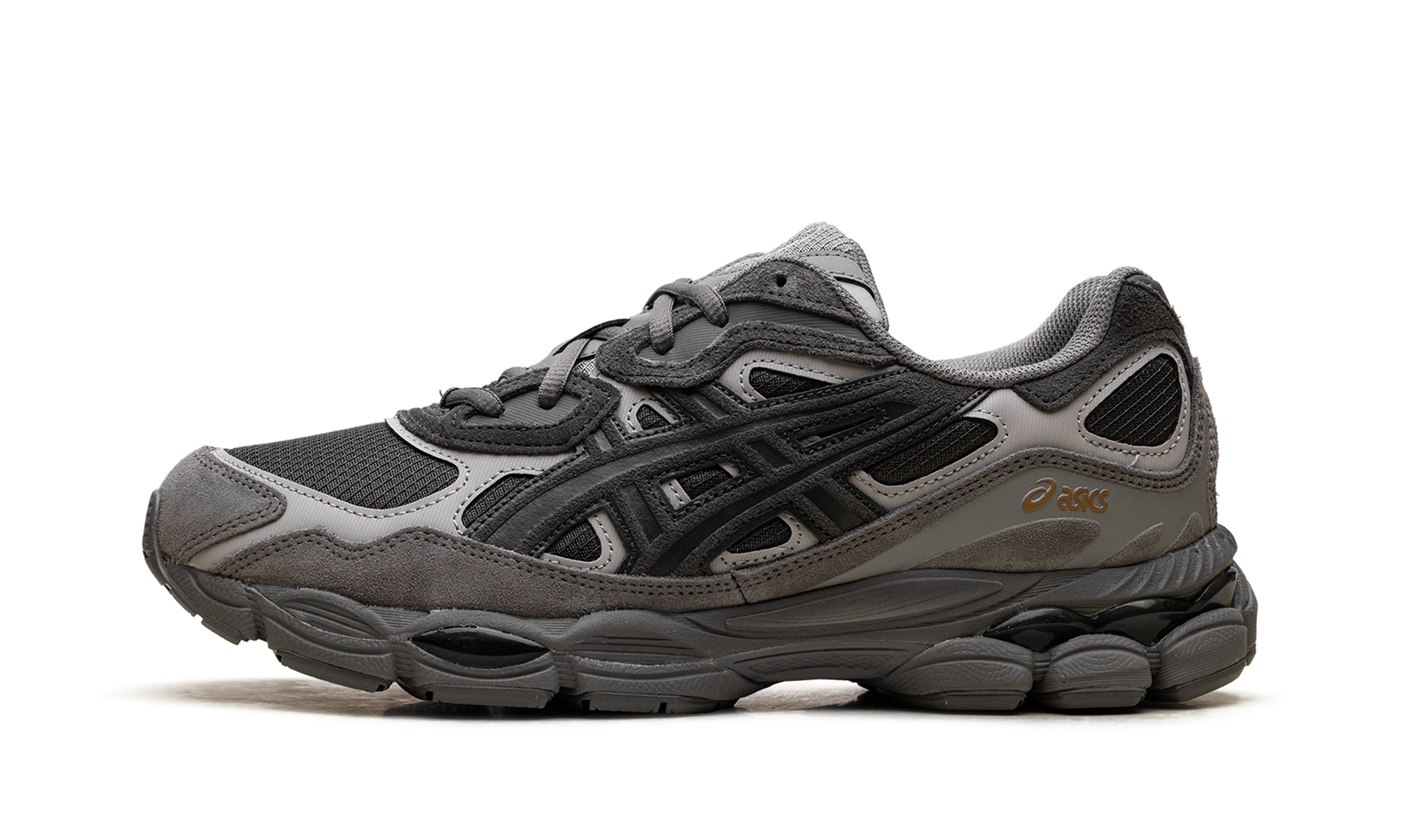 Asics Gel-NYC “Obsidian Grey”: grijze schaduw, zware voetafdruk