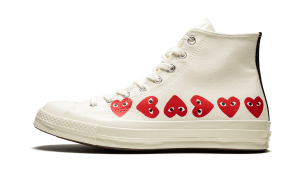 Converse Comme des Garcons Play x Chuck 70 Hi Top Multi Heart White (162972C)