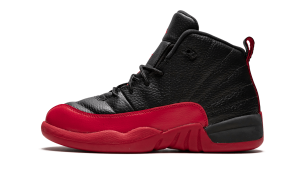 Jordan 12 Retro BP Flu Game “Black / Varsity Red” (151186-002)