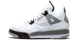 Jordan 4 Retro White Cement 2016 (PS) “White / Black / Matte Silver / Fire Red” (308499-104)