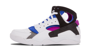 Nike Air Flight Huarache PRM QS “White / Lyon Blue / Bold Berry / Black” (686203-100)