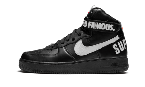 Nike Supreme x Air Force 1 High SP ‘Black’ Black/White (698696-010)