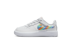 Nike Force 1 Low LV8 EasyOn PS “White Terra Blush Vapor Green Multi-Color” (FN4890-100)