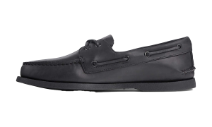 Sperry A/O 2 Eye Leather (Wide) “Black” (0836981-WIDE)