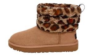 Ugg Fluff Mini Quilted Leopard Fleece Lined “Leopard Print” (1105358-AMP)