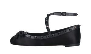Valentino Garavani Rockstud Bow Detailed Ballerina Shoes “Black” (VLTWSHS0001)