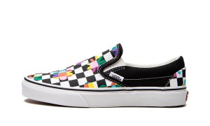 Vans Floral Checkerboard Classic Slip-on Black (VN000XG8B05)