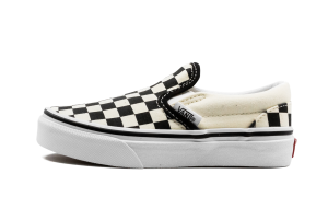 Vans Kids Black & White Checkerboard Classic Slip-On Little Kids Sneakers (VN000ZBUEO11)