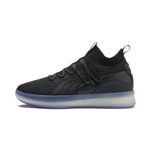Puma Clyde Court Disrupt Black Electric Purple