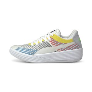 Puma Clyde All-Pro basketbalschoenen Wit/Blauw (194039-01)