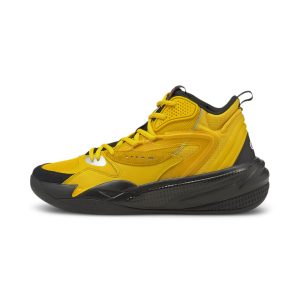 Puma Dreamer 2 Mid basketbalschoenen Zwart/Geel (194849-02)