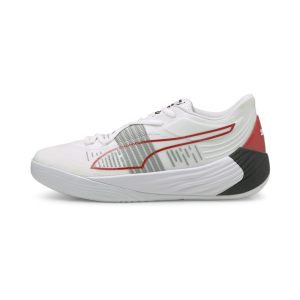 Puma Fusion Nitro basketbalschoenen Wit/Rood (195514-04)