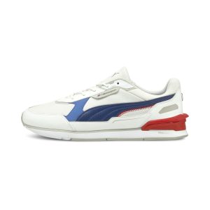 Puma BMW M Motorsport Low Racer motorsportschoenen Wit/Blauw/Rood (306939-02)