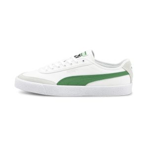 Puma Oslo van gevulkaniseerd canvas Wit/Groen (374978-03)