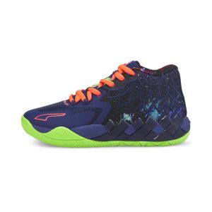 Puma MB.01 Galaxy basketbalschoenen Blauw/Groen (376677-07)