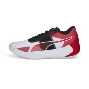 Puma Fusion Nitro Team basketbalschoenen Wit/Rood (377035-02)