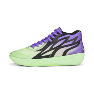 Puma x RICK AND MORTY MB.02 basketbalschoenen Groen/Geel (377411-02)