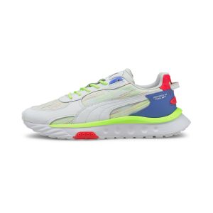 Puma Wild Rider Spectra-sportschoenen Wit/Blauw (382874-01)