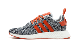 adidas NMD R2 White Grey Solar Red