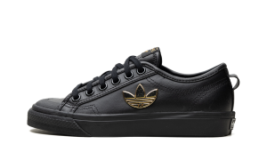 adidas NIZZA TREFOIL W Core Black / Core Black / Gold Metallic (H01129)
