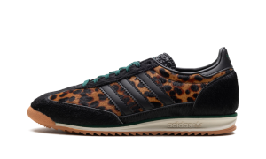 Adidas SL 72 OG Core Black / Off White / Collegiate Green “Leopard” (JI0187)
