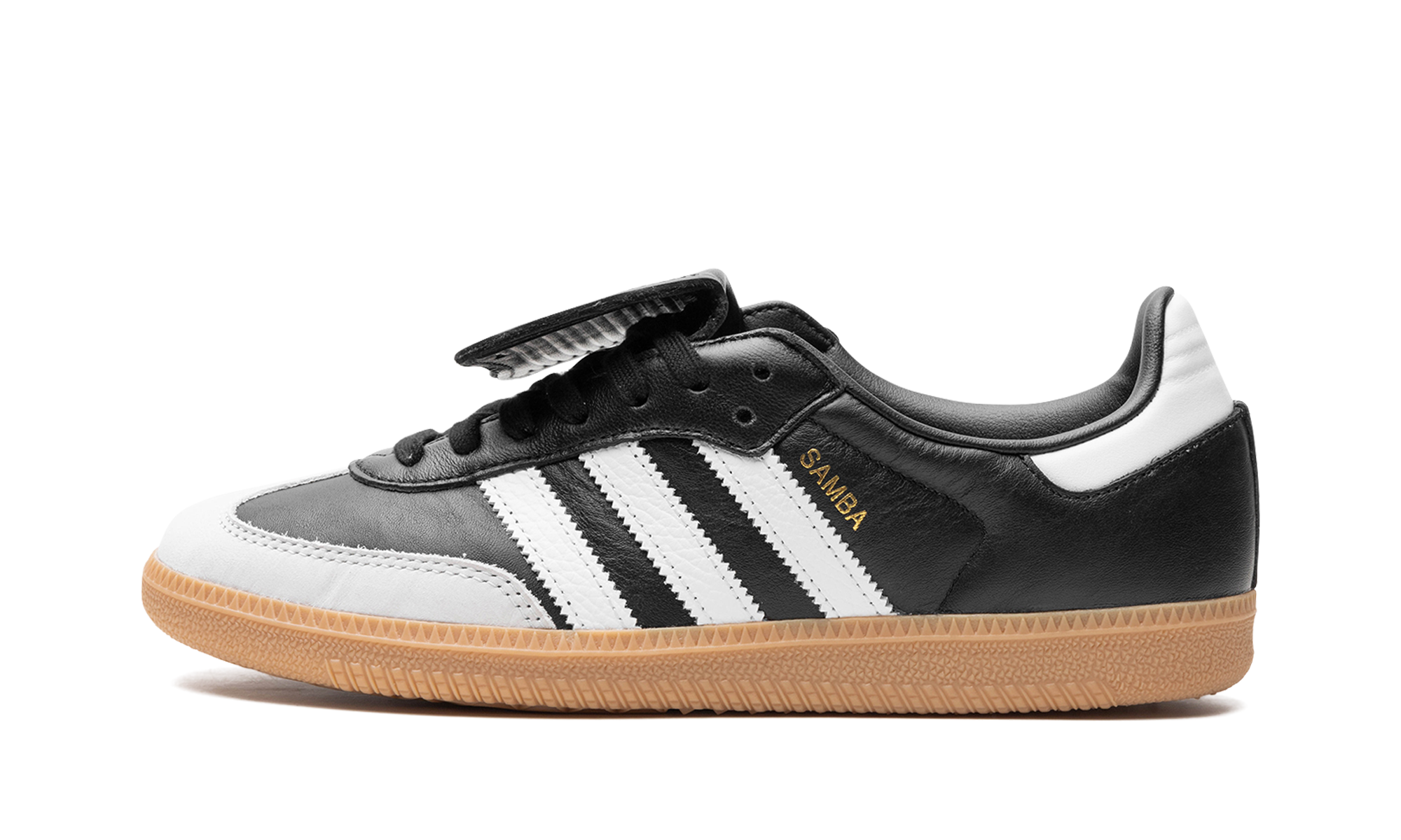 adidas Samba LT “Core Black”: zwart met een gouden accent