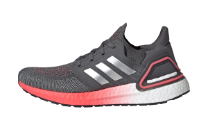 adidas Ultraboost 20 Grey Five / Silver Metallic / Signal Pink (FV8347)