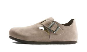 Birkenstock London Suede Leather “Taupe – Narrow Fit” (1010504)