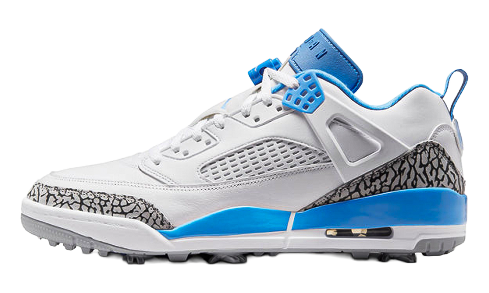 Jordan Spizike Golf UNC: University Blue op de green