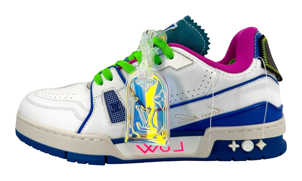 Louis Vuitton Trainer Neon Blue (MS0251) (2)