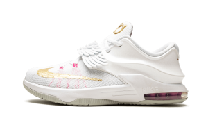 Nike KD 7’Aunt Pearl’ GS White/Metallic Gold-Pink Pow-Platinum (745407-176)