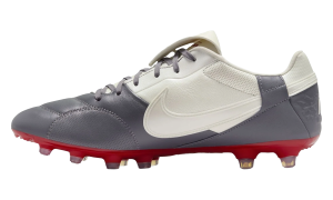 Nike Premier 3 Low FG “Light Graphite / Varsity Red / Metallic Summit White” (HM0265-003)