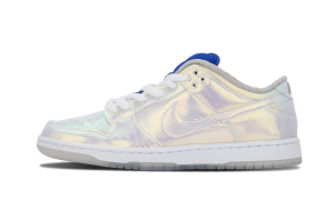 Nike Concepts x Dunk Low Pro SB ‘Holy Grail’ Mettalic Silver Blue/Red (504750-140)