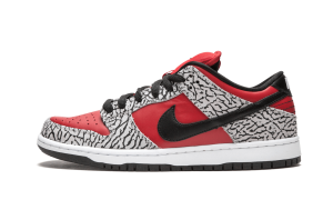Nike Supreme x Dunk Low Premium SB ‘Red Cement’ Fire Red/Black-Cement Grey (313170-600)
