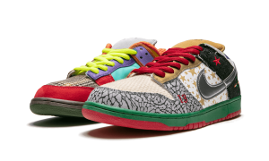 Nike Dunk Low SB ‘What The Dunk’ White/College Blue-Chrome-Deep Red (318403-141)