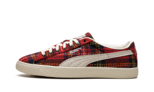 Puma SUEDE VTG HARRIS TWEED “FROSTED IVORY / RED” (393219-01)