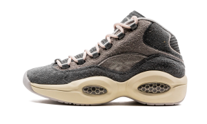 Reebok Question Mid Grey Suede Grey/Steel-Chalk White (Other Brands Other)