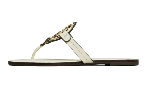 Tory Burch Metal Miller Sandal “Light Cream Gold” (167568-100)