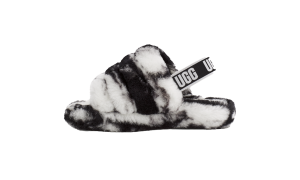 Ugg Kids FLUFF YEAH SLIDE “White” (1123636K-BLK)