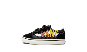 Vans Flame Logo Repeat Old Skool Velcro Peuterschoenen Black (VN000D3YABX)